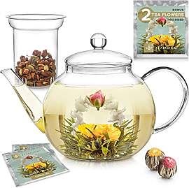 Teekanne Glas mit Herausnehmbarem Teesieb Glas von 