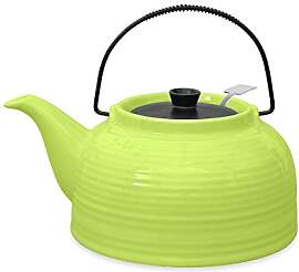 Teekanne/Kanne Nelly 1,5l grün/schwarz mit