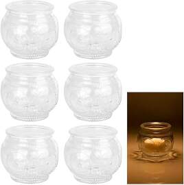 Teelichthalter Glas Durchsichtig Windlicht