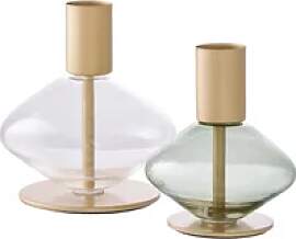 Teelichthalter Glas/Metall House Nordic Candle (x2)