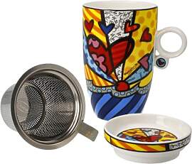 Teetasse mit Deckel und Sieb A New Day Romero