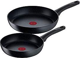 Tefal Black Stone 2-teiliges Pfannenset, 24 und 28 