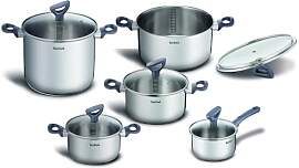 Tefal Daily Cook Edelstahl-Topfset, 10-teilig,