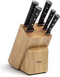 Tefal Ice Force Messerblock aus Holz, 5 Messer,