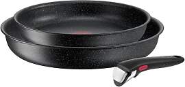 Tefal Ingenio Black Stone 3-teiliges Pfannenset