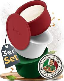 Teigbar« Pizzaballenbox mit Deckel, 3er Set