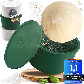Teigbar« Pizzaballenbox mit Deckel, 4er Set -