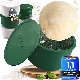 Teigbar« Pizzaballenbox mit Deckel, 6er Set -