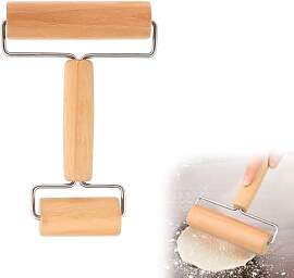 Teigroller Nudelholz Mit Zwei Rollen - Klein,