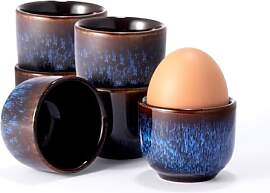TELANKS Eierbecher Porzellan 6er Set, Eierbecher