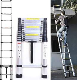 Teleskopleiter 5M, Aluleiter Klappleiter