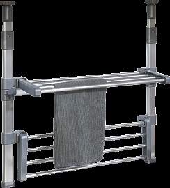 Teleskopregal RUCO, grau (alu, grau), B:51cm