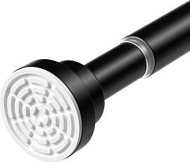 Teleskopstange Schwarz 79-195cm Gardinenstange