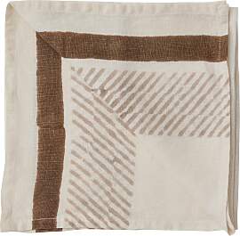 Tell Me More Ella Serviette 50x50 cm Braun
