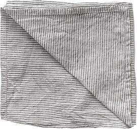 Tell Me More Washed linen Serviette Pinstripe