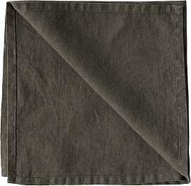 Tell Me More Washed linen Serviette Taupe