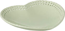 Teller Herz Keramik Grün