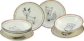 Teller-Set CREATABLE "Freunde des Waldes