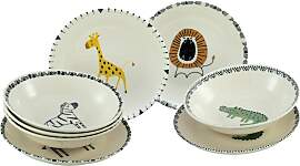 Teller-Set CREATABLE "Safari Bunt, Teller Set 