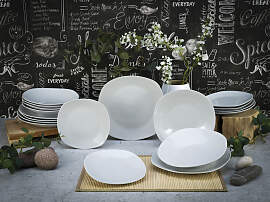 Teller-Set CREATABLE "Square Weiss",