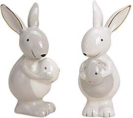 TEMPELWELT® Deko Figur Hase Osterhase im 2er Set