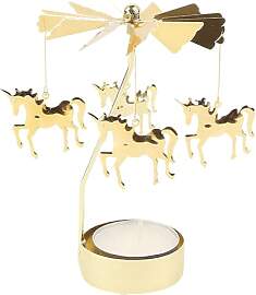 TENGWA Teelicht Karussell Einhorn Teelicht