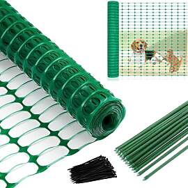 TEOV Hundezaun 1m x 20m, Gartenzaun mit 17