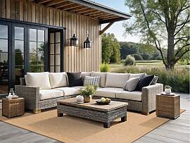 Teppich DEKOWE "Naturino Rips", beige