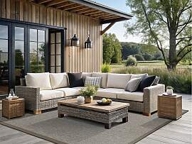 Teppich DEKOWE "Naturino Rips", grau,