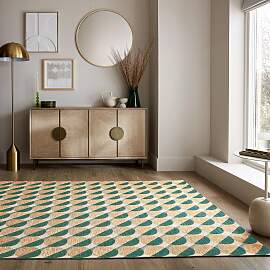 Teppich FLAIR RUGS "Carlos Geo", grün,