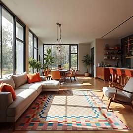 Teppich FLAIR RUGS "CHECKERED BORDER",