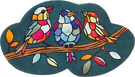 Teppich "Morning Choir", bunt, B:70cm