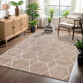 Teppich SANAT "Trellis", beige, B:200cm