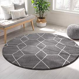 Teppich SANAT "Trellis", grau, H:10mm