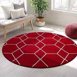 Teppich SANAT "Trellis", rot, H:10mm