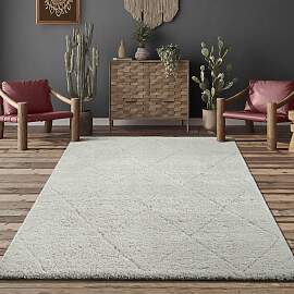Teppich THE CARPET "Bahar Shaggy", beige 