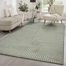 Teppich THE CARPET "Everest", grün,