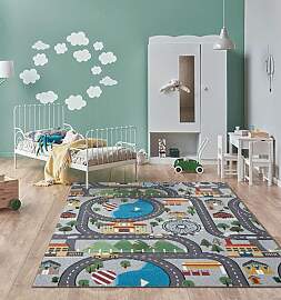 Teppich THE CARPET "Happy Life", grau,