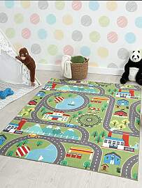 Teppich THE CARPET "Happy Life", grün,