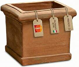 Teramico Pflanzgefäß Blumentopf CUBO LISCIO