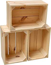 Teramico Vintage Holzkisten 40 x 30 x 25cm