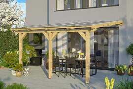 Terrassendach SKANHOLZ "Bormio", beige