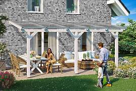 Terrassendach SKANHOLZ "Bormio", weiß,