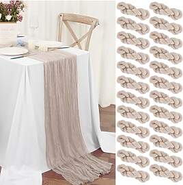 Teruntrue 24 Stück Tischläufer Taupe 45x275 cm