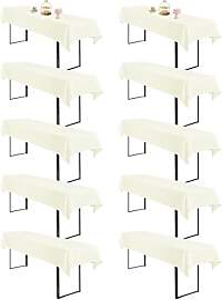 Teruntrue Biertisch Tischdecke 10er Set Beige