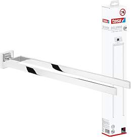 tesa DELUXXE Bad Handtuchhalter, 2-armig,