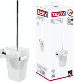 tesa DELUXXE Toilettenbürsten-Set, verchromt, mit 