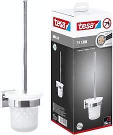 tesa EKKRO WC-Garnitur, satiniertes Glas und