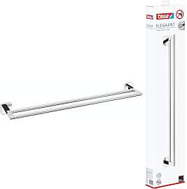 tesa ELEGAANT Doppelte Handtuchstange, verchromt - 