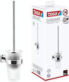 tesa ELEGAANT Toilettenbürsten-Set, verchromt,